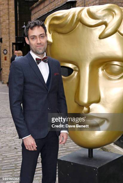 Alex Hassell arrives at the British Academy Television Craft Awards held at The Brewery on April 22, 2018 in London, England.