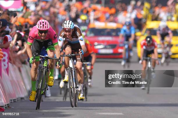 Arrival / Sprint / Michael Woods of Canada and Team EF Education First - Drapac P/B Cannondale / Romain Bardet of France and Team AG2R La Mondiale /...