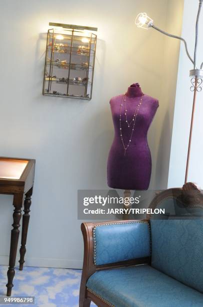 Geraldine Valluet jewelery designer shop and workshop, Houdon street in Pigalle and Montmartre area, 18 th district in Paris, Ile de France region,...