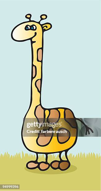 giraffe - cute giraffe vector stock illustrations