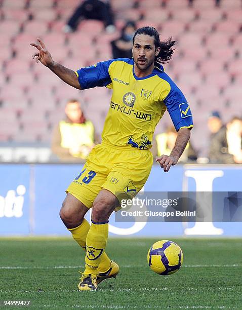 Mario Yepes of AC Chievo in action during the Serie A match between Napoli and Chievo at Stadio San Paolo on December 20, 2009 in Naples, Italy.