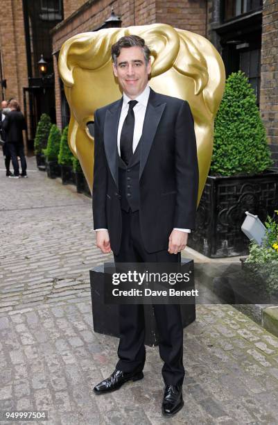 Stephen Mangan arrives at the British Academy Television Craft Awards held at The Brewery on April 22, 2018 in London, England.