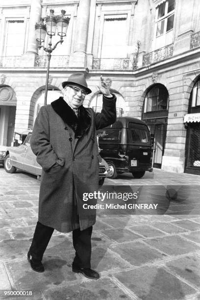 Charlie Chaplin à Paris en 1973.