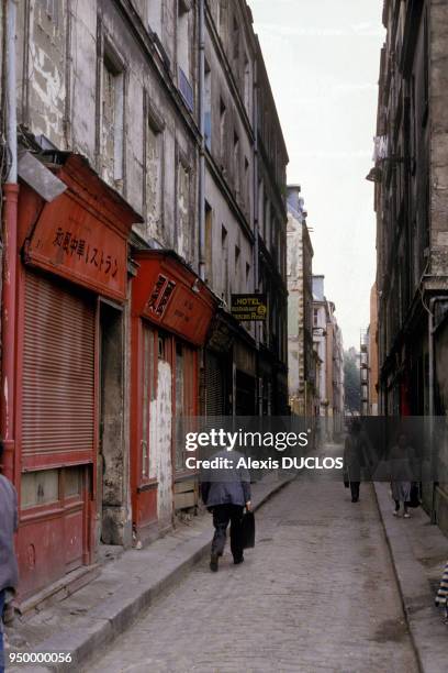 Renovation of Ilot Chalon near the Gare de Lyon, in September 1987 in Paris, France.