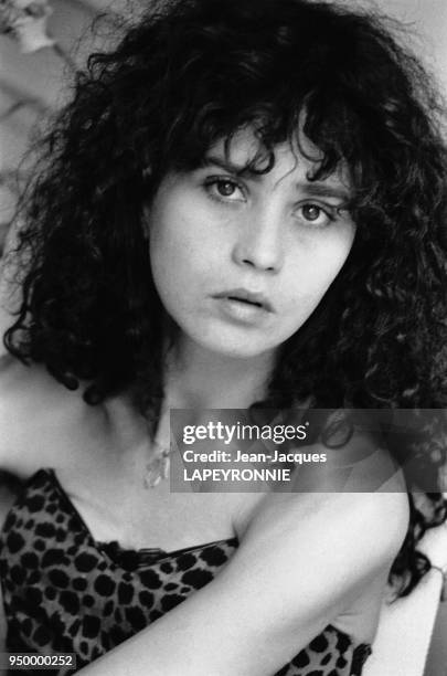 Portrait de l'actrice française Maria Schneider, à Paris, n France, le 12 juillet 1979.