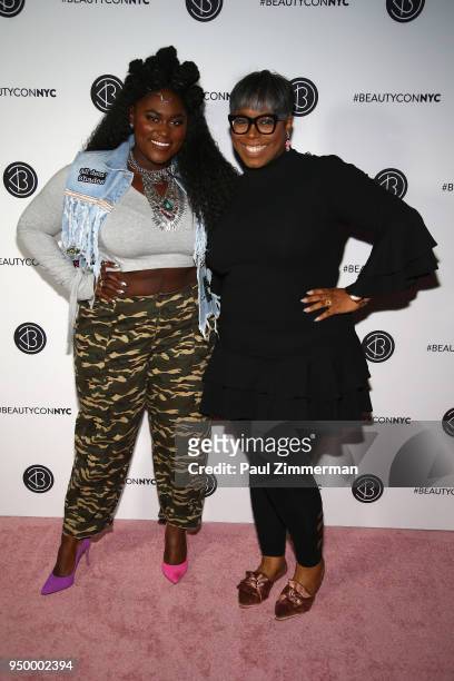 Actor Danielle Brooks and Ty Alexander attends Beautycon Festival NYC 2018 - Day 2 at Jacob Javits Center on April 22, 2018 in New York City.
