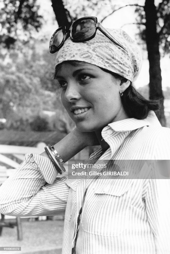 Portrait de Caroline de Monaco à Cannes en 1973