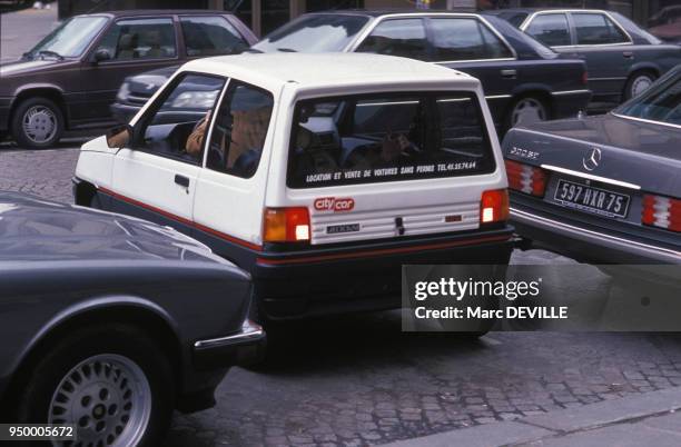 La voiture sans permis, le 5 avril 1991 en France.