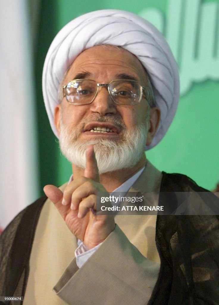 Iranian Parliament Speaker Mehdi Karubi