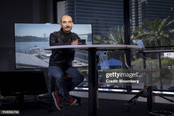 Claudio Domenicali, chief executive officer of Ducati Motor Holding SpA, speaks during a Bloomberg Television interview in San Francisco, California,...
