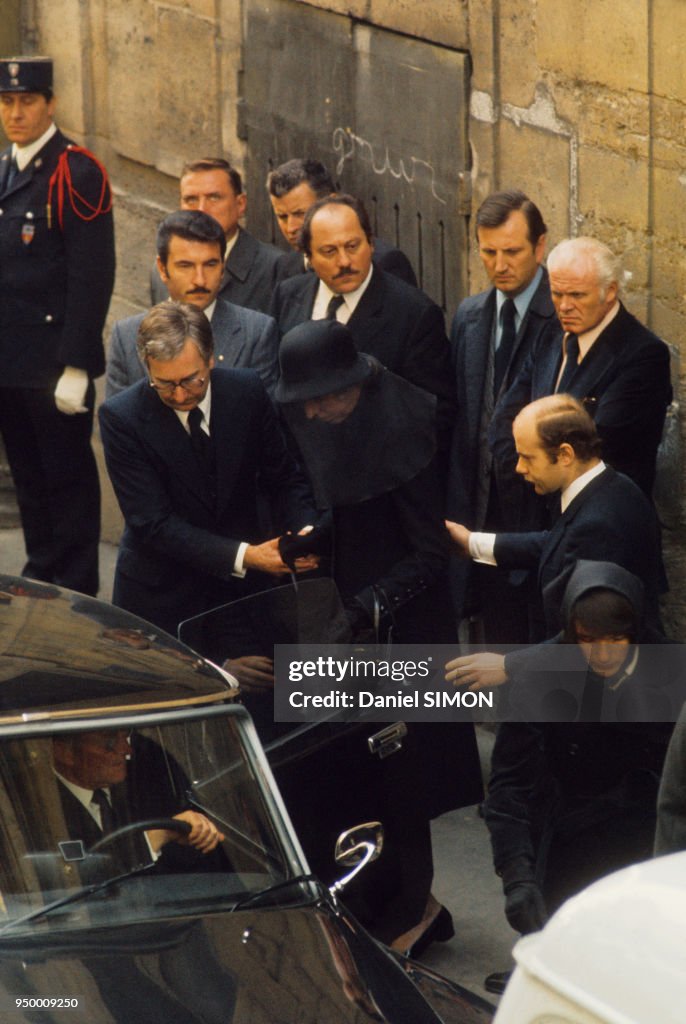 Obsèques nationales de Georges Pompidou le 6 avril 1974 à paris