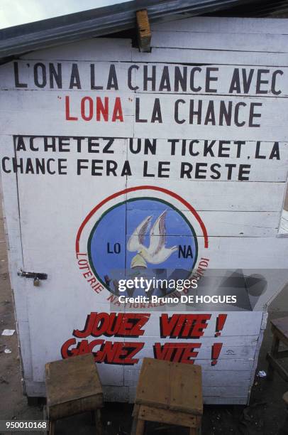 Publicité pour la loterie en mars 1987, au Burundi.