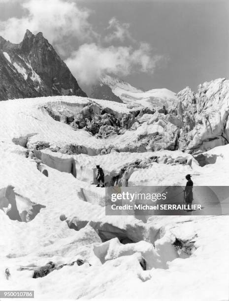 Alpinisme en haute montagne, en France.