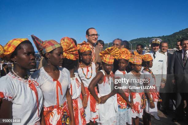 Jacques Chirac aux Antilles, circa 1970.