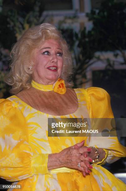 Portrait de Ginger Rogers au Festival de Cabourg en juin 1987, France.
