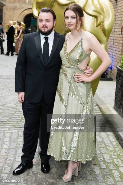 John Bradley and Hannah Murray attends the BAFTA Craft Awards held at The Brewery on April 22, 2018 in London, England.