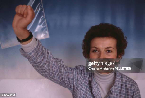 Emma Bonino, membre du Parti radical italien, circa 1980 en Italie.