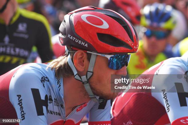 Ilnur Zakarin of Russia and Team Katusha Alpecin / Pavel Kochetkov of Russia and Team Katusha Alpecin / during the104th Liege-Bastogne-Liege 2018 a...