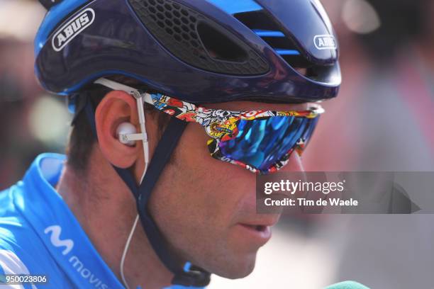 Alejandro Valverde of Spain and Movistar Team / during the104th Liege-Bastogne-Liege 2018 a 258,5km race from Liege to Liege-Ans on April 22, 2018 in...