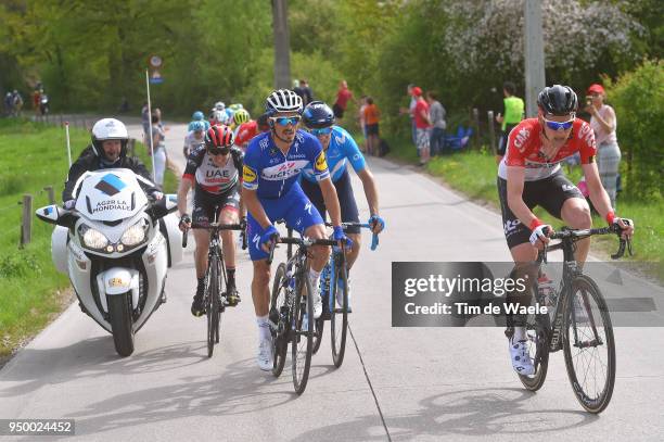 Tim Wellens of Belgium and Team Lotto Soudal / Julian Alaphilippe of France and Team Quick-Step Floors / Alejandro Valverde of Spain and Movistar...