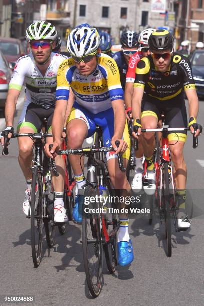 Mathias Van Gompel of Belgium and Team Sport Vlaanderen - Baloise / during the104th Liege-Bastogne-Liege 2018 a 258,5km race from Liege to Liege-Ans...