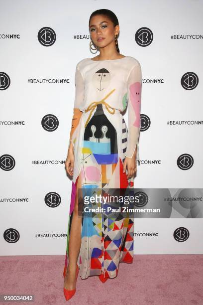 Zendaya attends Beautycon Festival NYC 2018 - Day 2 at Jacob Javits Center on April 22, 2018 in New York City.