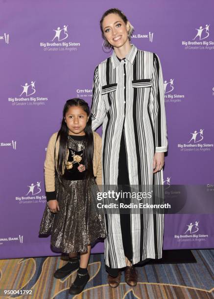 Jenah Doucette and her Little Sister Desiree arrive at the Big Brothers Big Sisters of Greater Los Angeles Annual "Accessories for Success"...