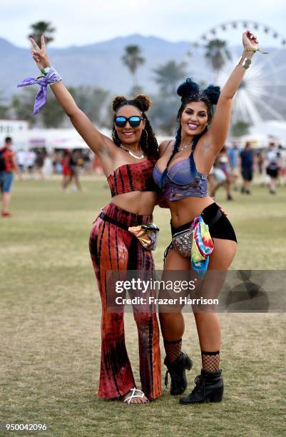 Festivalgoers during the 2018 Coachella Valley Music And Arts Festival at the Empire Polo Field on April 21, 2018 in Indio, California.