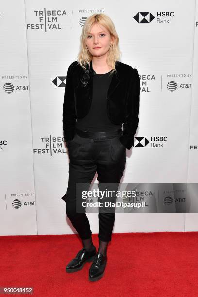 Sophie Kennedy Clark attends a screening of "Obey" during the 2018 Tribeca Film Festival at Cinepolis Chelsea on April 22, 2018 in New York City.