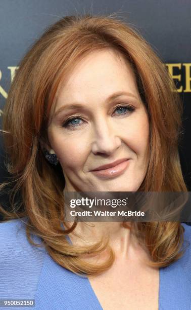 Rowling attends the Broadway Opening Day performance of 'Harry Potter and the Cursed Child Parts One and Two' at The Lyric Theatre on April 22, 2018...