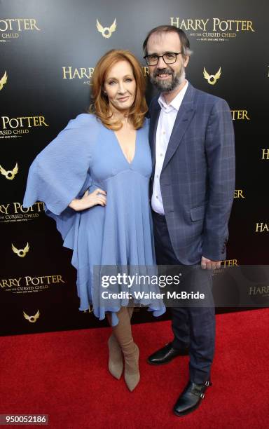 Rowling and Neil Murray attend the Broadway Opening Day performance of 'Harry Potter and the Cursed Child Parts One and Two' at The Lyric Theatre on...