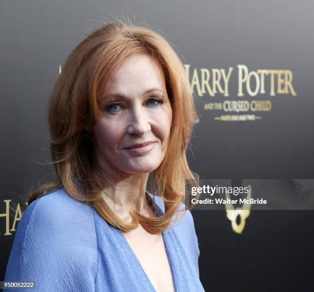 Rowling attends the Broadway Opening Day performance of 'Harry Potter and the Cursed Child Parts One and Two' at The Lyric Theatre on April 22, 2018...