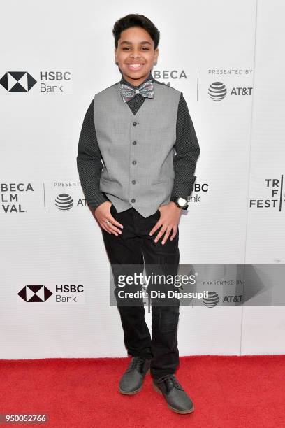 Josiah Gabriel attends a screening of "We The Animals" during the 2018 Tribeca Film Festival at Cinepolis Chelsea on April 22, 2018 in New York City.