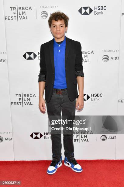 Isaiah Kristian attends a screening of "We The Animals" during the 2018 Tribeca Film Festival at Cinepolis Chelsea on April 22, 2018 in New York City.