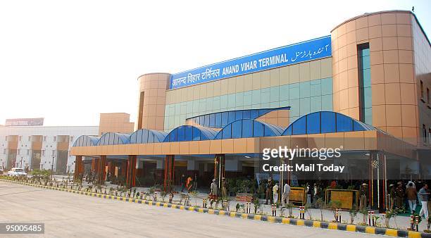 View of the newly-inaugurated Anand Vihar Railway Station in New Delhi on Saturday, December 19, 2009.