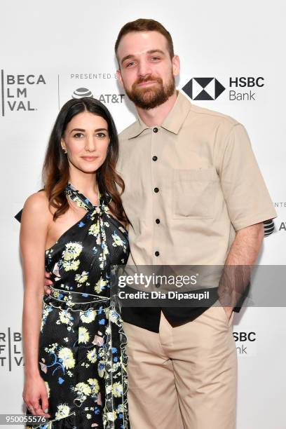 Actors Sheila Vand and Micah Stock attend a screening of "We The Animals" during the 2018 Tribeca Film Festival at Cinepolis Chelsea on April 22,...