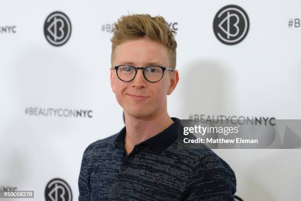 Tyler Oakley attends Beautycon Festival NYC 2018 - Day 2 at Jacob Javits Center on April 22, 2018 in New York City.