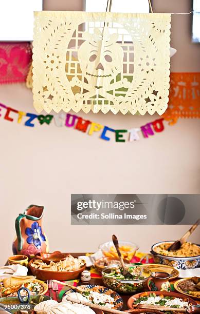 mexican fiesta - mexican bunting stock pictures, royalty-free photos & images