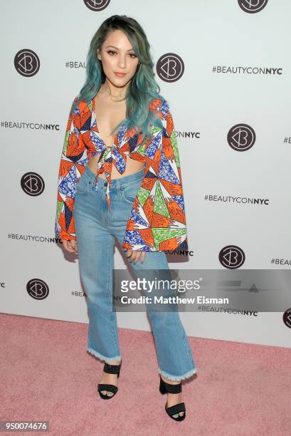 Niki DeMartino attends Beautycon Festival NYC 2018 - Day 2 at Jacob Javits Center on April 22, 2018 in New York City.