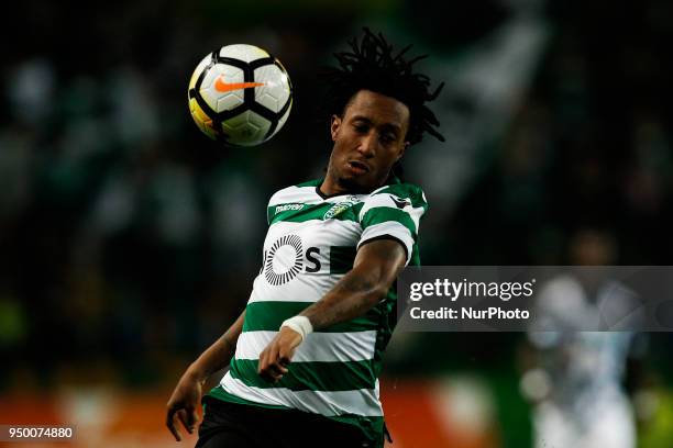 Sporting's forward Gelson Martins in action during Primeira Liga 2017/18 match between Sporting CP vs Boavista FC, in Lisbon, on April 22, 2017.