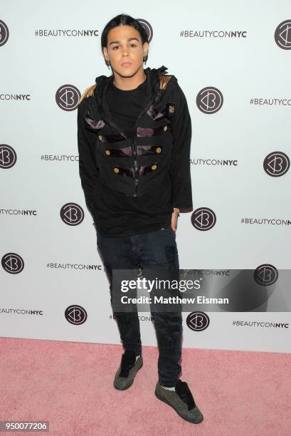 Justin Marcus attends Beautycon Festival NYC 2018 - Day 1 at Jacob Javits Center on April 21, 2018 in New York City.