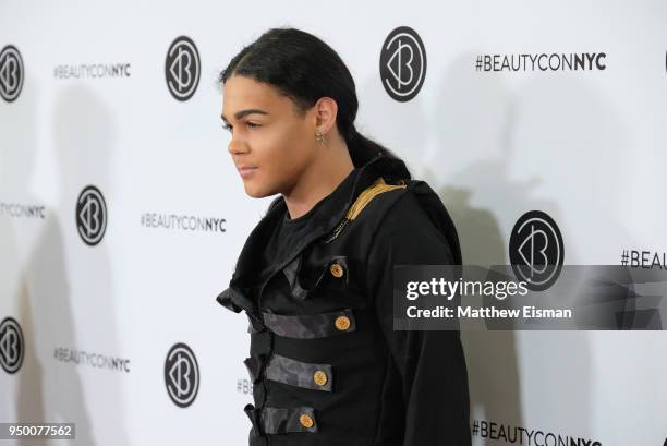 Justin Marcus attends Beautycon Festival NYC 2018 - Day 2 at Jacob Javits Center on April 22, 2018 in New York City.