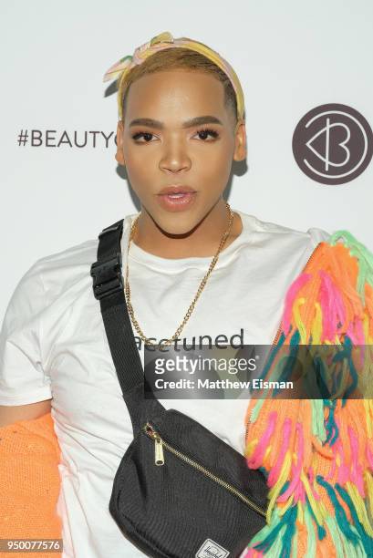 HeFlawless attends Beautycon Festival NYC 2018 - Day 2 at Jacob Javits Center on April 22, 2018 in New York City.