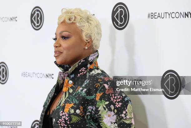 Tiarra Monet attends Beautycon Festival NYC 2018 - Day 2 at Jacob Javits Center on April 22, 2018 in New York City.