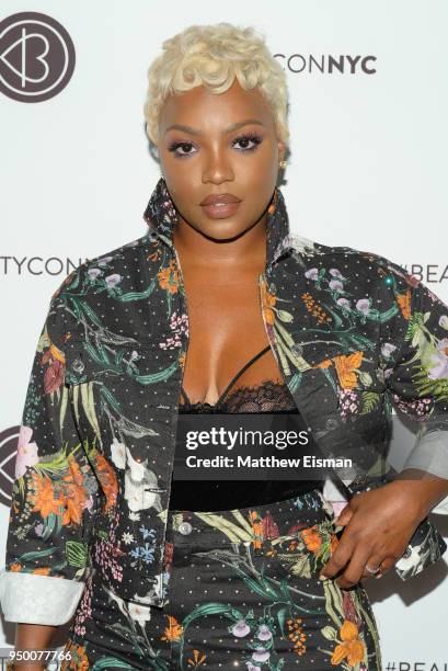 Tiarra Monet attends Beautycon Festival NYC 2018 - Day 2 at Jacob Javits Center on April 22, 2018 in New York City.