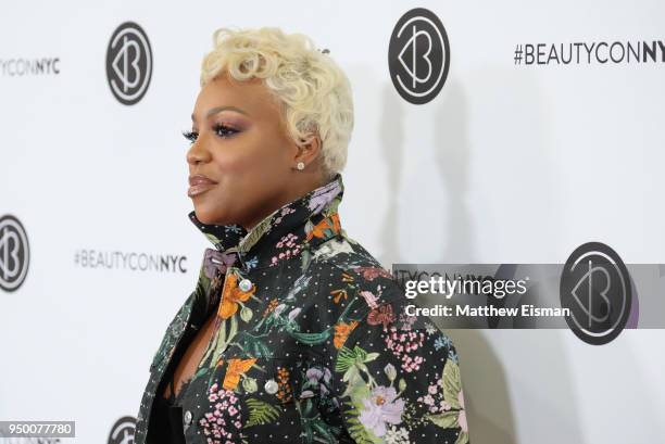 Tiarra Monet attends Beautycon Festival NYC 2018 - Day 2 at Jacob Javits Center on April 22, 2018 in New York City.