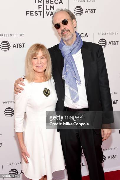 Actress Mary Kay Place and director Kent Jones attend a screening of "Diane" during the 2018 Tribeca Film Festival at SVA Theatre on April 22, 2018...