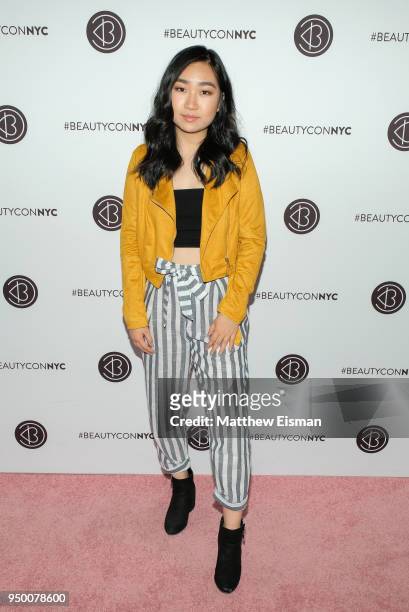 Jennifer Zhang attends Beautycon Festival NYC 2018 - Day 2 at Jacob Javits Center on April 22, 2018 in New York City.
