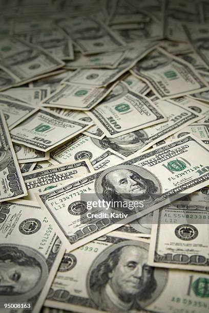 money background - american one hundred dollar bill stock pictures, royalty-free photos & images