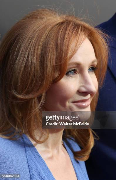 Rowling attends the Broadway opening day performance of 'Harry Potter and the Cursed Child Parts One and Two' at The Lyric Theatre on April 22, 2018...